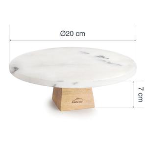 Plateau à gâteau en marbre Lacor image-2