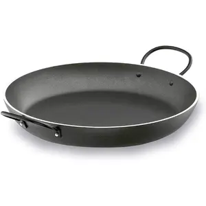 Ronde robuuste aluminium koekenpan met antiaanbaklaag Lacor Magma 40 cm image-0
