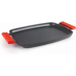 Gładki aluminiowy grill typu plancha Lacor