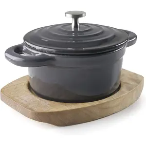 Cocotte rond sans couvercle Lacor Magma D.10 cm image-0