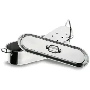 Fish pot with stainless steel grill Lacor 40 cm