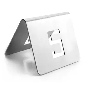 Πινακίδα ένδειξης αριθμού από ανοξείδωτο ατσάλι Lacor 1/2 image-0