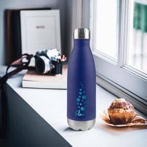 Borraccia in acciaio inox Lacor Edan "navy" 260 ml image-1