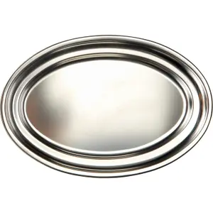 Οβάλ πιάτο από ανοξείδωτο ατσάλι Lacor 18/10 - 40 cm image-0