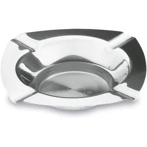 Posacenere quadrato in acciaio inox Lacor image-0