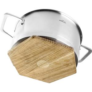 Planche à découper chêne dessous de plat avec aimant Lacor image-1