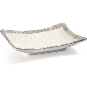 Plat rectangulaire en mélamine Lacor Earth 18x13,2x3,5 cm image-0