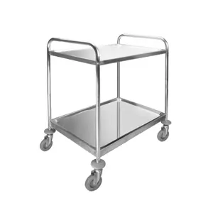 Chariot de rangement de service amovible 2 plateaux Lacor image-0