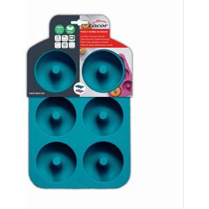 Juego de 2 moldes de silicona para donuts Lacor image-2