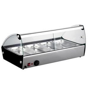 Heated display cabinet with shelves Lacor image-1