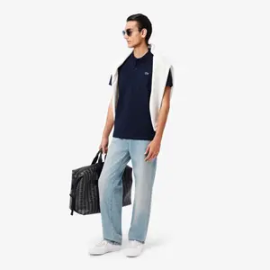 Polo coton mélangé Lacoste image-3