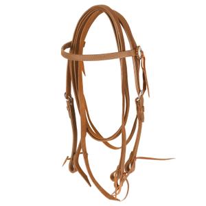 Western leather horse bridles Lakota Fat image-0