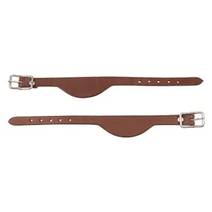 Western saddle leather stirrups Lakota image-0