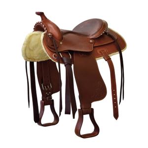 Western saddle for horse Lakota Reiner Silver Wire
