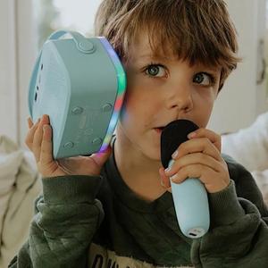 Wireless microphone with light for kids Lalarma Copenhagen Karaoke Party image-1