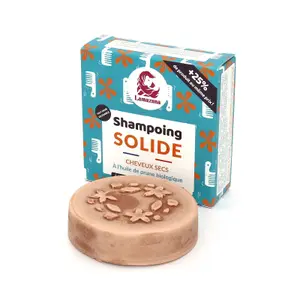 Pevný šampon na suché vlasy se švestkou a pelargonií Lamazuna (70 ml) image-0