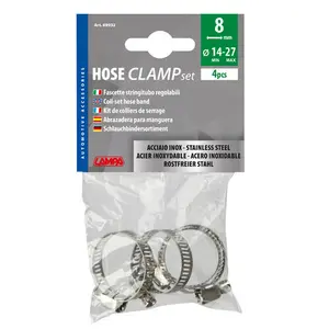 Stainless steel clamps Lampa (x4) image-1
