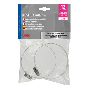 Stainless steel clamps Lampa (x2) image-1