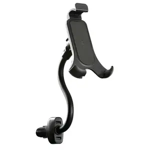 Telefonhalterung mit faltbarem Arm und doppelter usb 12/24v-Steckdose Lampa Power Holder image-0