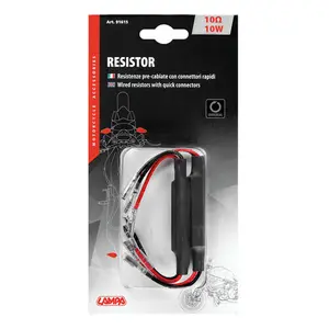 Przyłącza oporników do migaczy motocykla wstępnie okablowane z szybkozłączami 12V 10 OHM 10 W Lampa (x2) image-1
