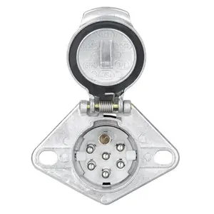 Motorcycle 7 pin usb socket 24s Lampa Metal Series image-1