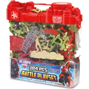 Figurines 104 pieces barrel soldiers Lanard image-1