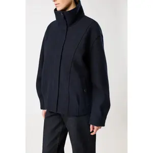 Women’s High Neck Wool Jacket LangerChen image-2