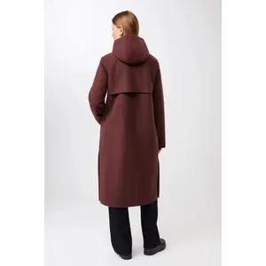 Women's Wool Hooded Coat LangerChen image-2