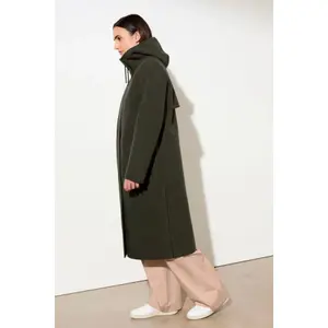Women's Wool Hooded Coat LangerChen image-2