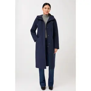 Women's Wool Hooded Coat LangerChen image-1