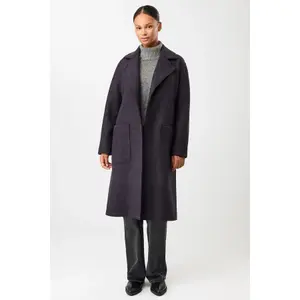 Reversible Collar Coat with Tied Waist for Women LangerChen image-3