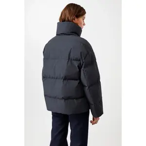Women's High Collar Padded Jacket with Snap Buttons LangerChen image-4