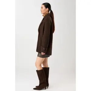Manteau court femme LangerChen Caban Style image-2