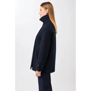 Double-breasted women's coat LangerChen Caban Style image-1