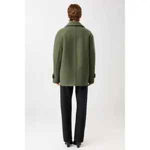 Double-breasted women's coat LangerChen Caban Style image-3