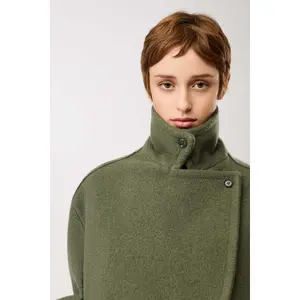 Double-breasted women's coat LangerChen Caban Style image-4