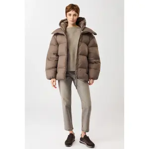 High-neck puffer jacket for women LangerChen image-4
