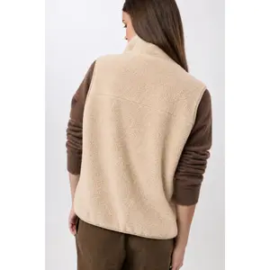 Women's Polar Fleece High Neck Gilet LangerChen image-1