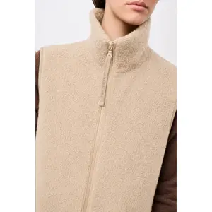 Women's Polar Fleece High Neck Gilet LangerChen image-3