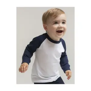 Långärmad baseball T-shirt baby Larkwood image-2