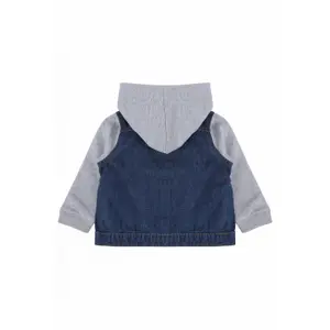 Baby hooded denim jacket Larkwood image-2