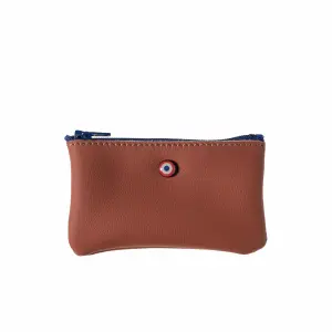 Porte-monnaie cuir upcyclé Larmorie Emile image-0