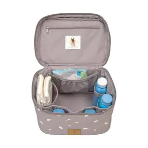 Børnehavekurv Lässig Blocks Taupe image-2