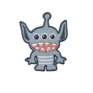 Woven textile stickers for children Lässig Monstre image-3
