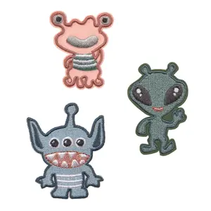 Woven textile stickers for children Lässig Monstre image-4
