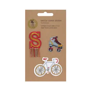 Woven textile stickers for children Lässig Vélo image-0