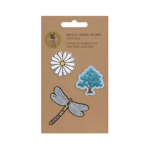 Woven textile stickers for children Lässig Nature image-0