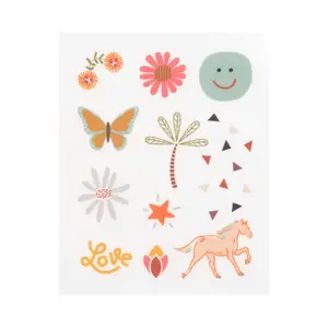 Woven textile stickers for children Lässig Happy image-2
