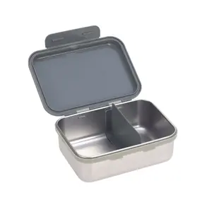 Stainless steel snack box for children Lässig Safari Tigre image-1