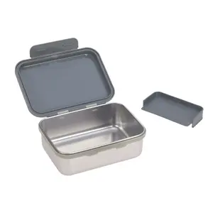 Stainless steel snack box for children Lässig Safari Tigre image-3